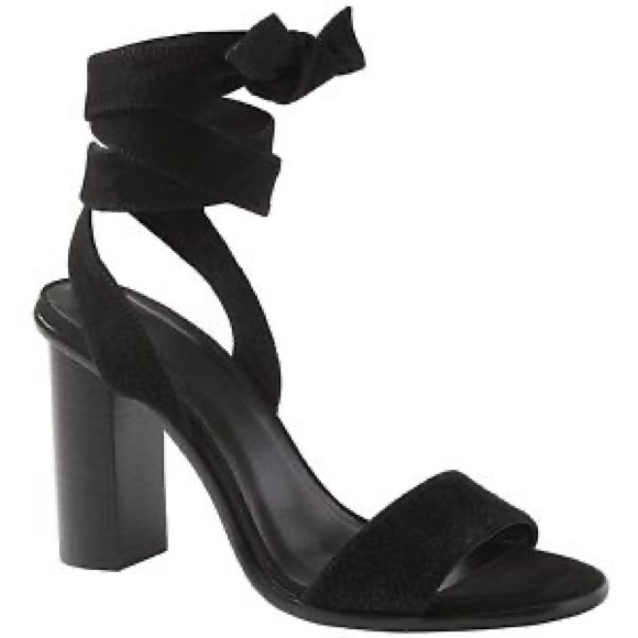 Joie black tie strap sandals - Picture 1 of 3